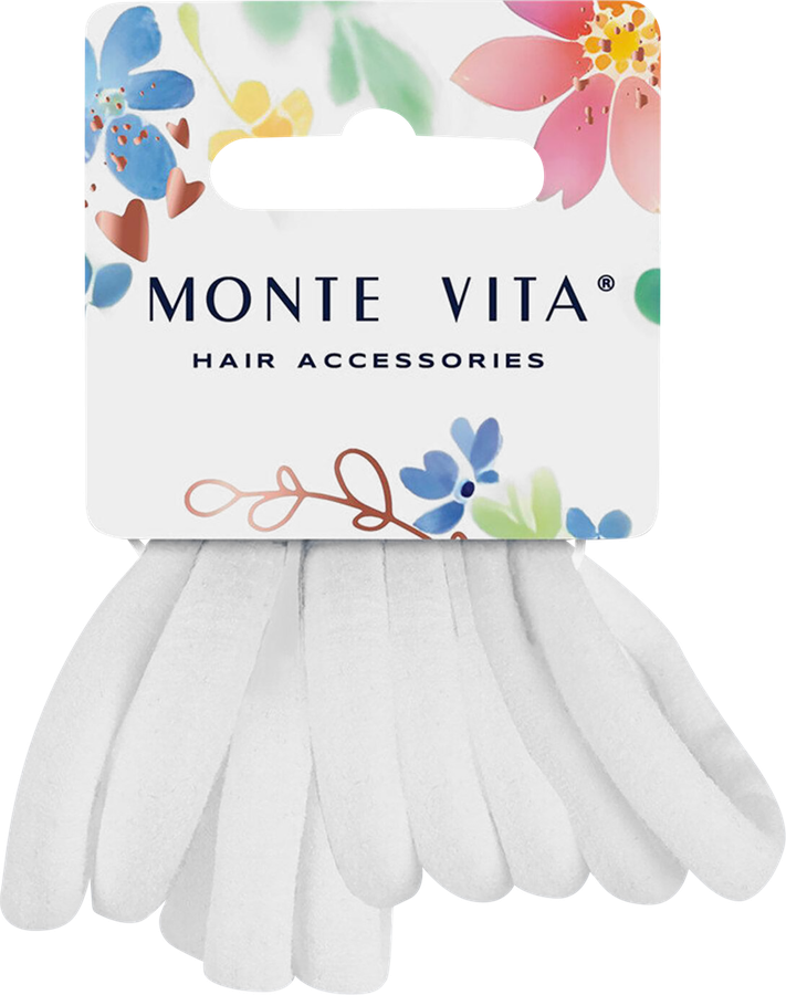 Набор резинок для волос MONTE VITA мягкие, средние, 10шт, предпросмотр