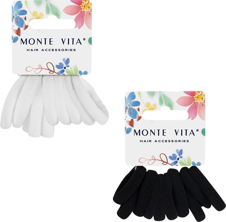 Набор резинок для волос MONTE VITA мягкие, средние, 10шт, превью