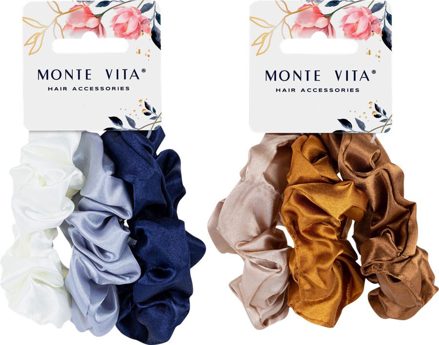 Набор резинок для волос MONTE VITA 3х19см, скранч, 3шт, предпросмотр