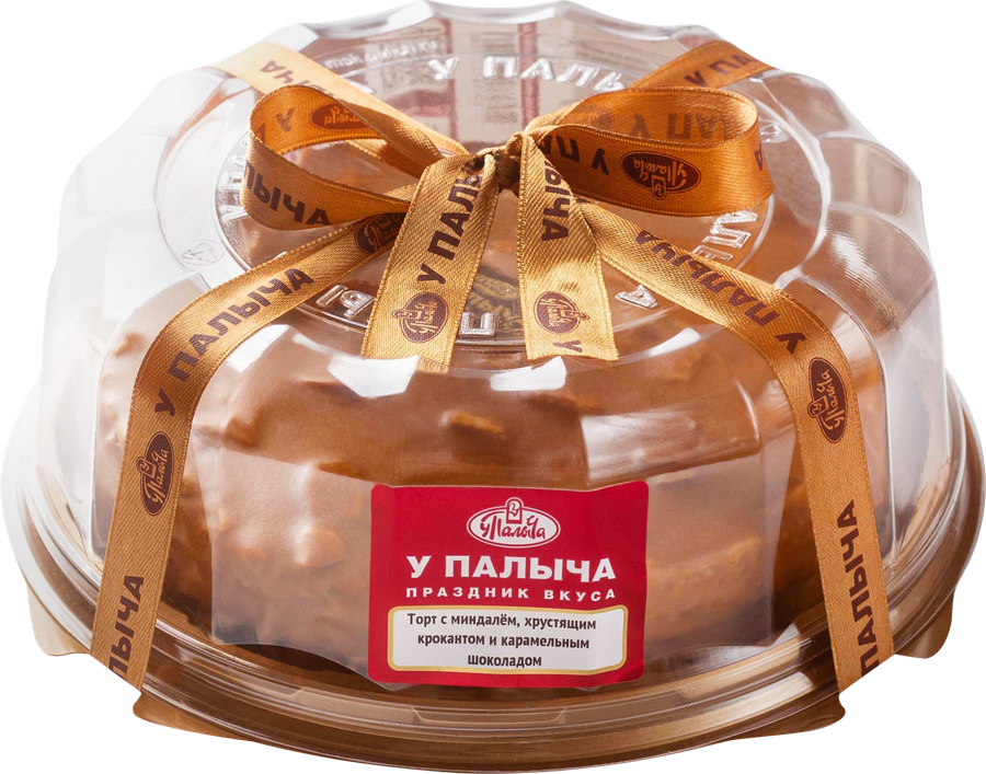 Торт У ПАЛЫЧА с миндалем, хрустящим крокантом и карамельным шоколадом, 400г, превью