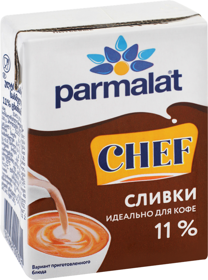 Сливки ультрапастеризованные PARMALAT 11%, без змж, 200г, превью