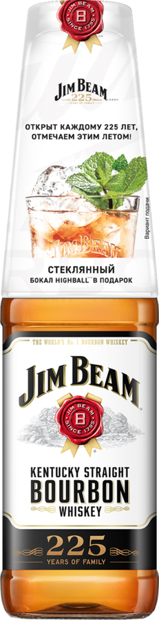 Виски JIM BEAM Bourbon 40%, 0.7л, превью