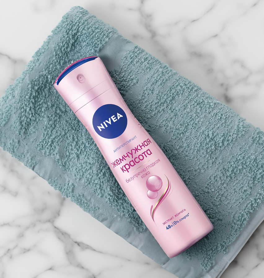 Дезодорант-спрей женский NIVEA Жемчужная красота с экстрактом жемчуга, 150мл, предпросмотр
