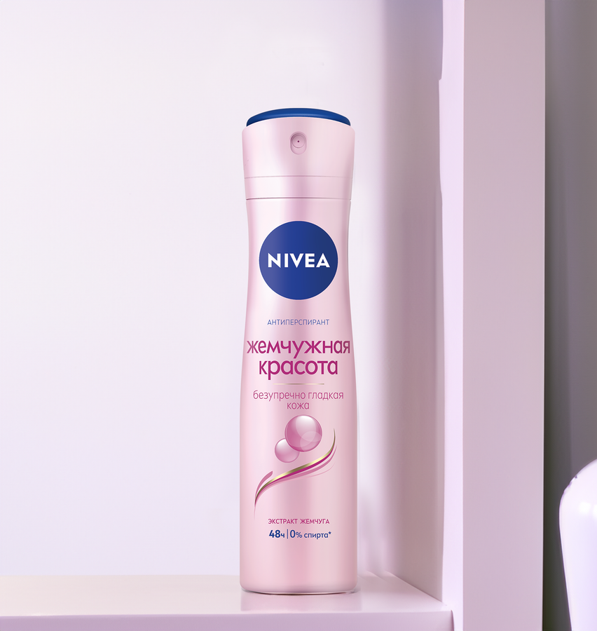 Дезодорант-спрей женский NIVEA Жемчужная красота с экстрактом жемчуга, 150мл, предпросмотр