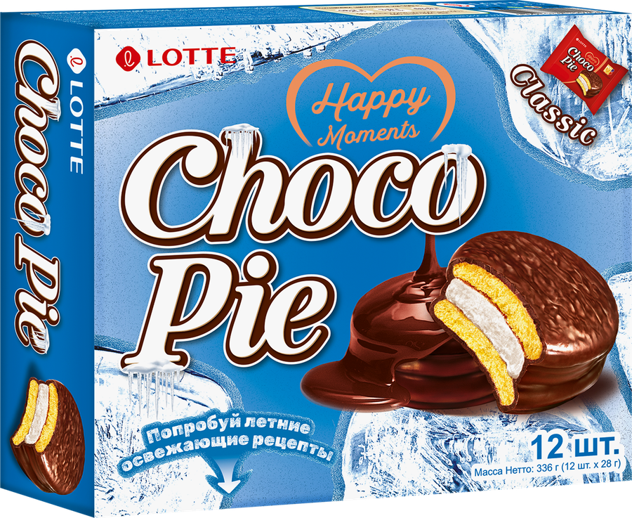 Изделие мучное кондитерское LOTTE Choco Pie, в глазури, 12шт, 336г, предпросмотр